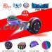 UL 2272 Certified 6.5" Hoverboard Bluetooth Speaker LED 2 Wheel Smart Electric Self Balancing Scooter Green+ Bag (WHEELS-UC6.5-AMERICAN ICON)   